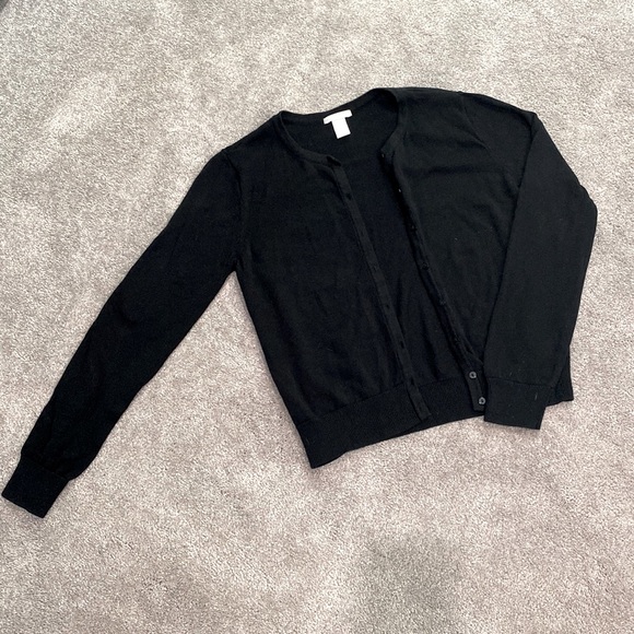Basic Black Cardigan  - medium - Picture 1 of 3